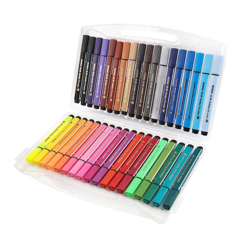 Children's Watercolor Pens - Washable Colored Pens for Drawing - 24 Colors - Suitable for Primary School Students - Non-toxic Colors - 12 Colors