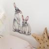 Rabbit Pattern Wall Sticker for Nursery Decoration Removable Decal ARI
