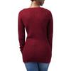Sweater - Urban Classics - LONG WIDENECK - Burgundy - 100% Acrylique - Femme