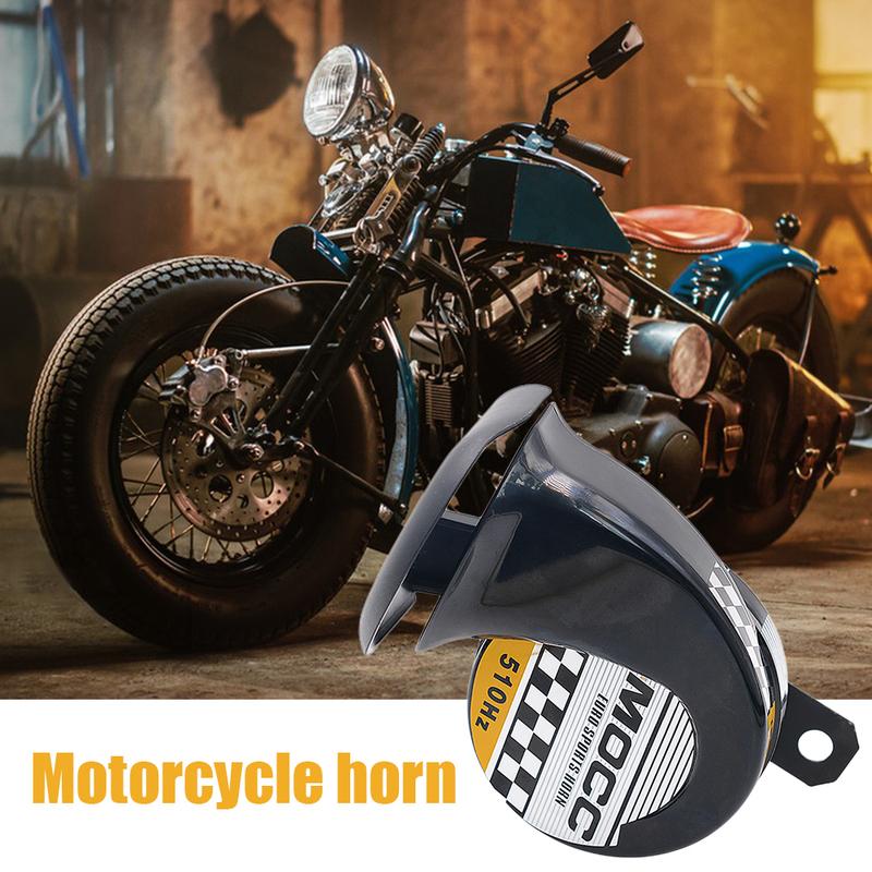 12V Snail Air Horn Waterproof Universal Motorcycel Horn Loud Car Horn Single-tone for Motorcycle Car for Motorbike Truck Vehicle