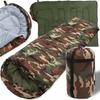 Tourist Sleeping Bag Mummy Quilt With Hood Warm Camouflage 210X75Cm Cover