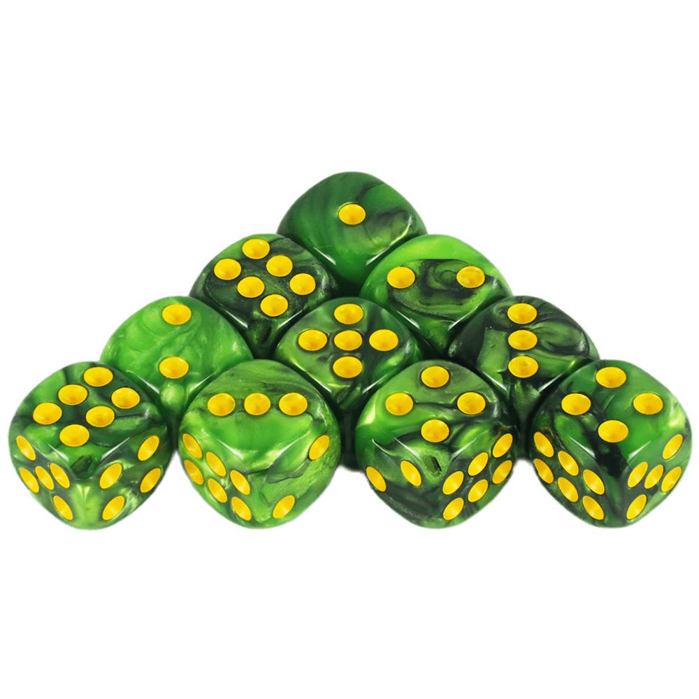 Mix Color Effect 12mm D6 Cube Playing for Gambling Board Game,Tabletop Game, Games Poker Dice