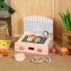 Wooden Simulation Kitchen Barbecue And Cooking Utensils Children Toy Set For Kids Play And Learning