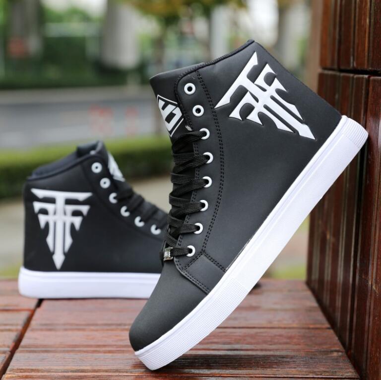 

Высокие дышащие туфли мужские скейтборд обувь мужская мода спортивная повседневная кожаная обувь мужские водонепроницаемые кроссовки Chaussure мужские 39