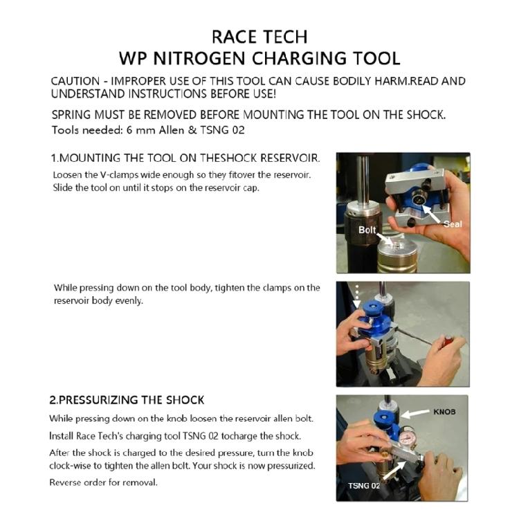 Nitrogen Filling Tool Rear Absorbing Shock Pump Filling Portable Maintenance Tool For ATV UTV Motorcycle