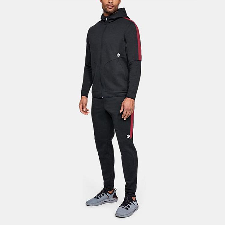 Under Armour Fitted Sports Training Zip-Up Hoodie Jacket Men jackets Black 1348407-001