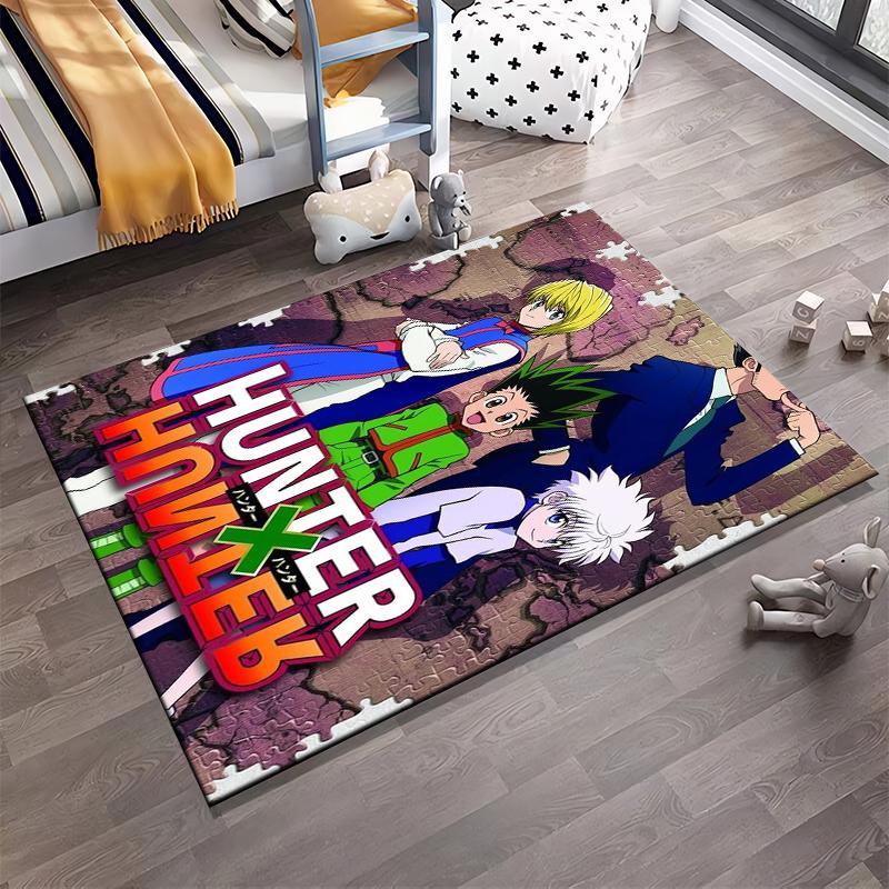 Hunter X Hunter Anime Characters Rug Non-slip rug suitable for living room and bedroom sofas