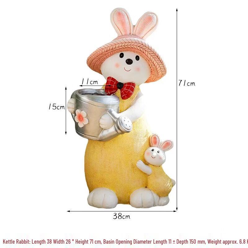 Cartoon Rabbit Garden Decor