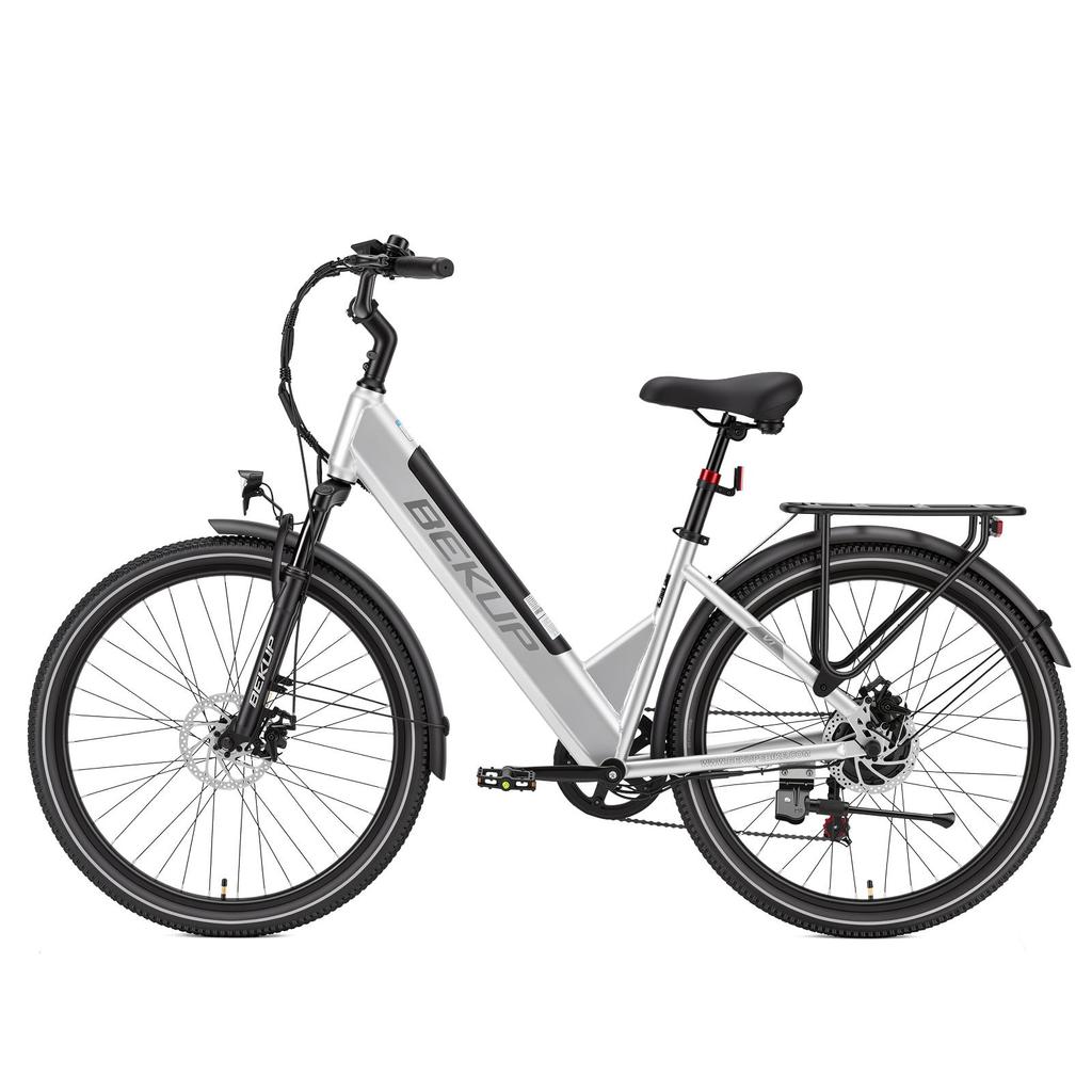BEKUP V1 City Commuting Electric Bicycle 26 Inch Tires 36V 14.5AH Battery 250W Motor 125KG Max Load 75KM Max Range E-Bike For Unisex
