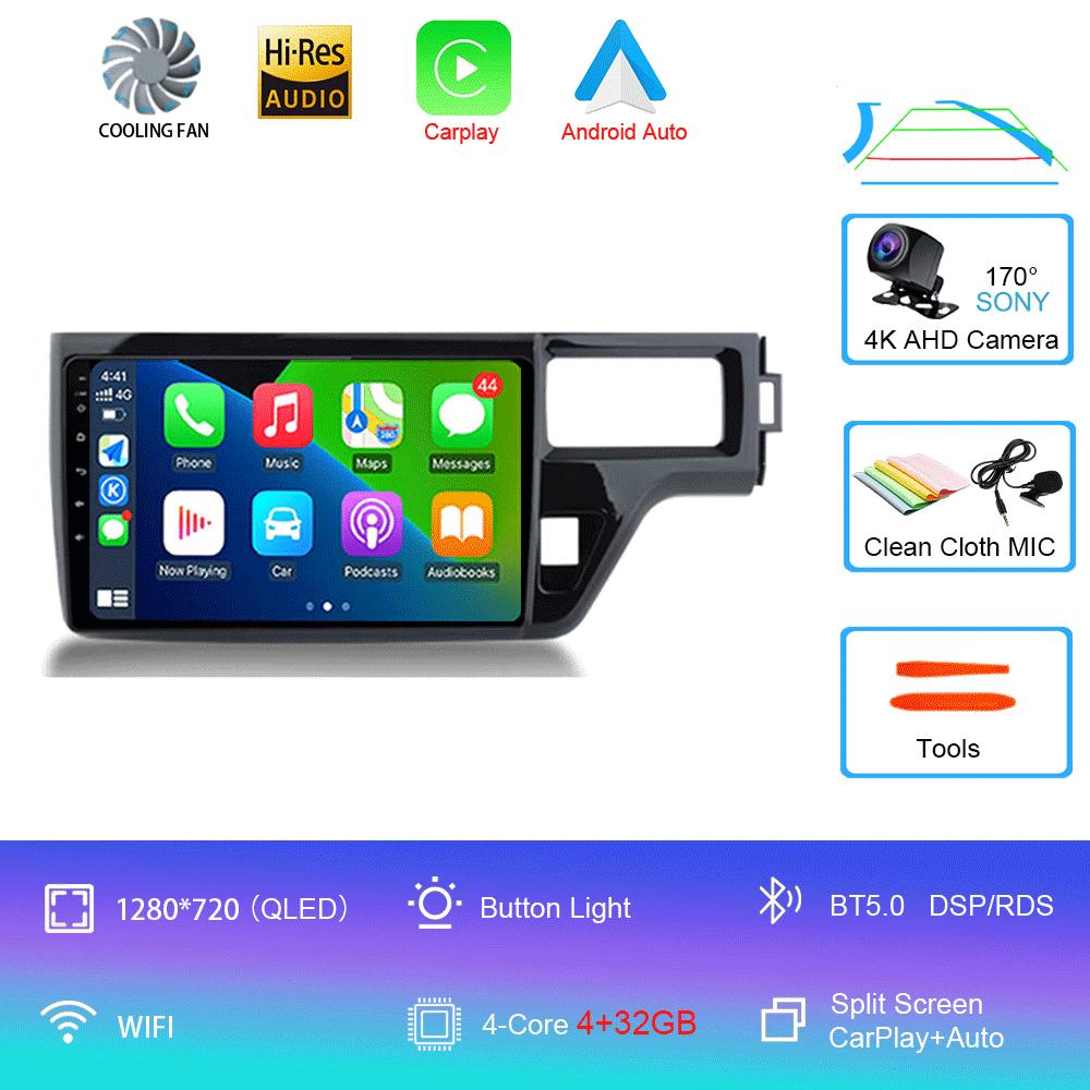 For Honda Stepwgn 5 2015 - 2021 RHD Car Radio Multimedia Headunit QLED System Navigation GPS Auto Android14 2Din DVD