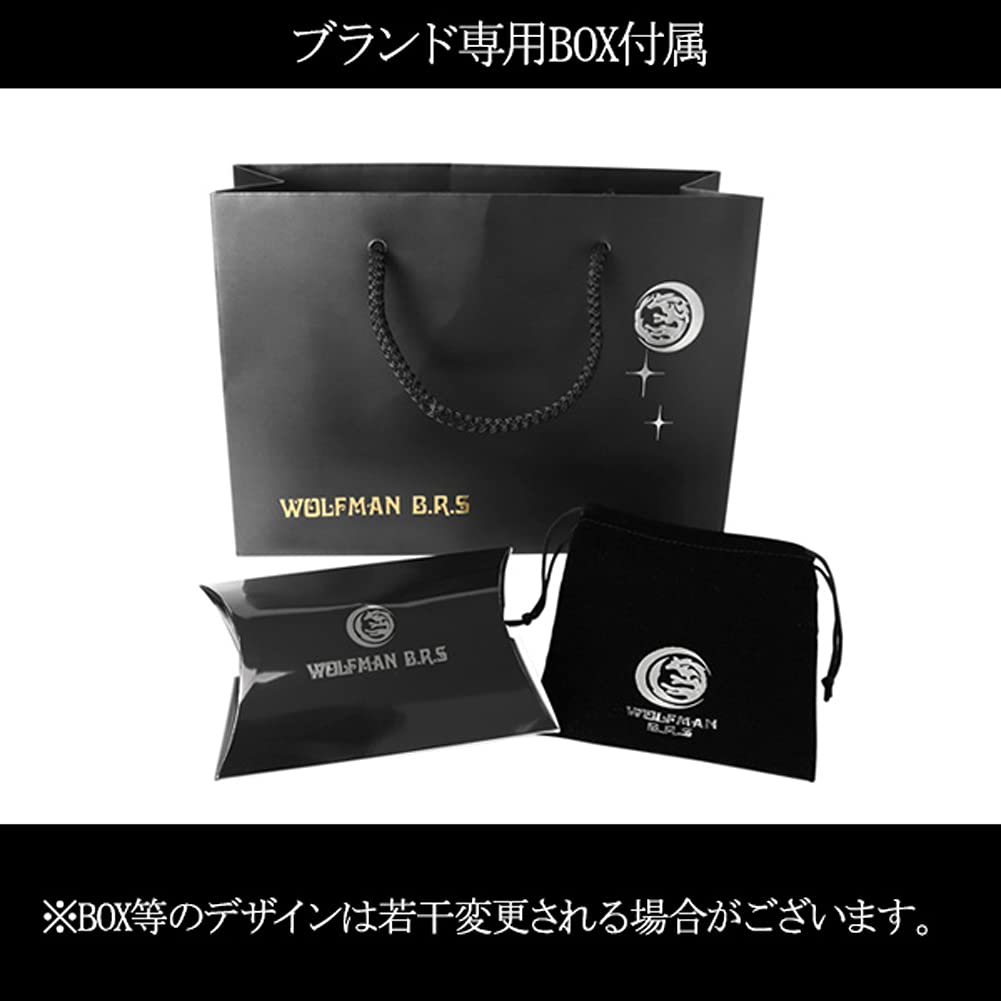 WOLFMAN B.R.S. Wolfman B.R.S. Silver 925 Wolf Foot Stud Earring (Single Earring) Wolf Paw Print Men's