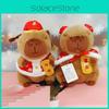 New Cute Year Capybara Plush Toy Festive Cartoon Doll Girls Kids Holiday Gift