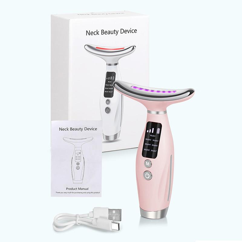 Neck Face Beauty Device Vibration Massage For Face And Neck Personal Ccare Skindion Home Use Beauty Device Face Lifting Machine