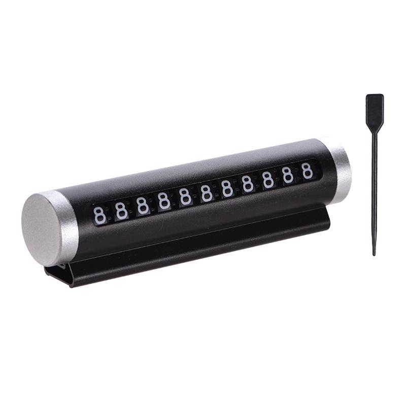 Adjustable Temporary Parking Sign: Aluminum Car Phone and Number Plate