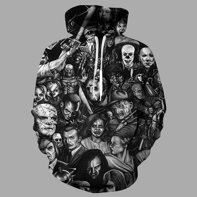 Print 3d Men Womens Hoodie Sweater Sweatshirt Jacket Coat Pullover Skull Top