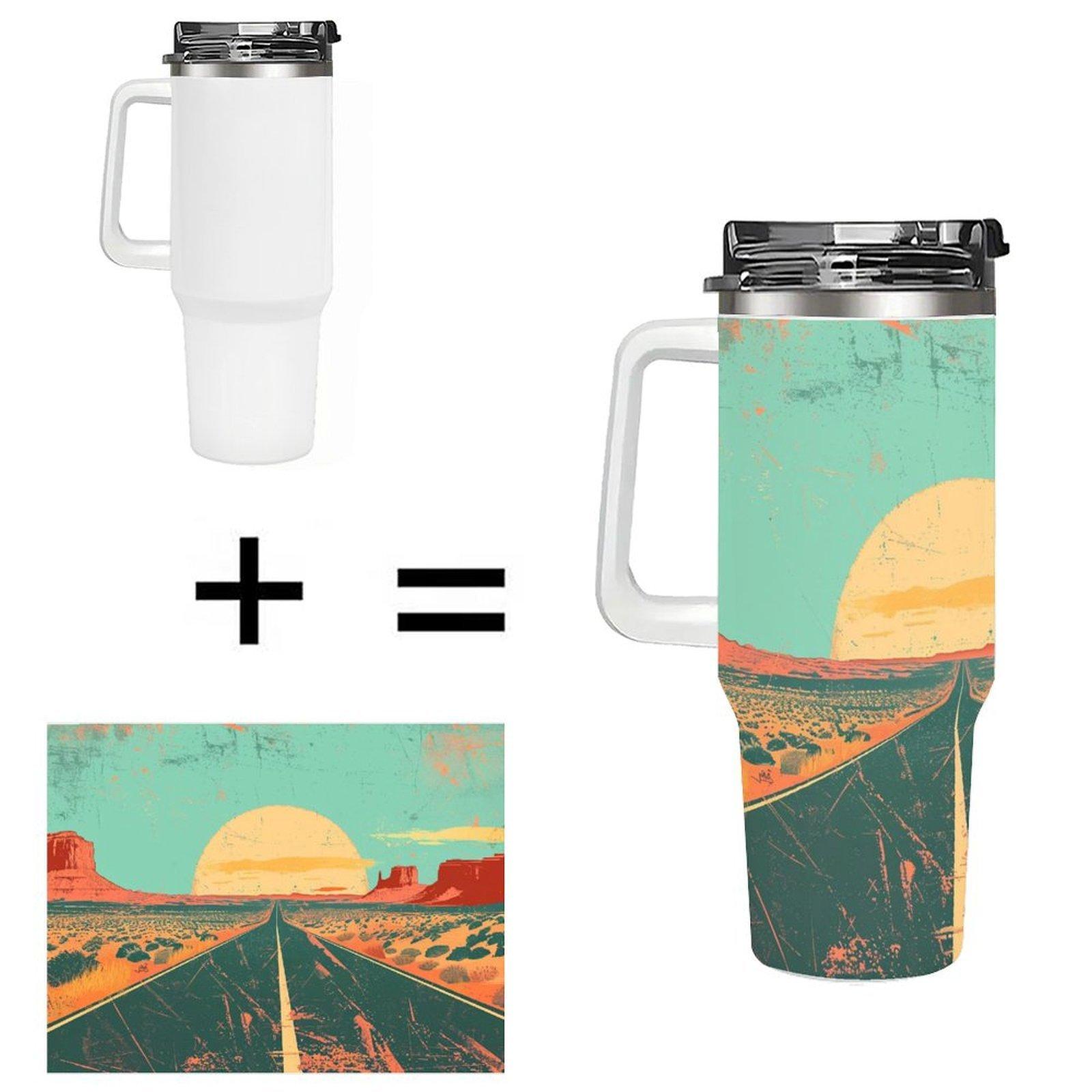 40oz Insulated Blank Sublimation Mug  Drop Shipping Custom Printed Tumbler for Christmas Holiday Bulk Presents 40oz(1133.98g) белый