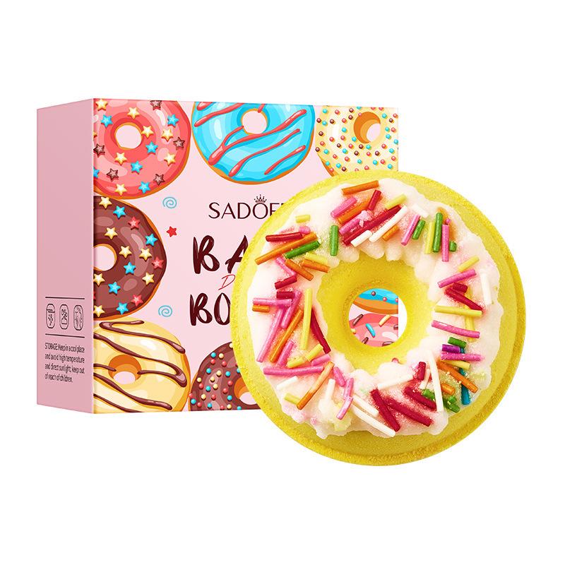 

Шарики соли для ванн в форме пончиков-макарон с ароматом мяты и мягкими растительными экстрактами, стойкий аромат, приятны для кожи, идеальный подарок на осень и зиму 04