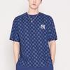 MLB T Shirts Unisex Dark Blue Crew Neck Moderate Straight Fit 3ATSM1023-50NYS