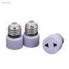 White E27 Plug Bulb Holder Light Fixture Bulb Base Adapter Lamp Socket Us Eu