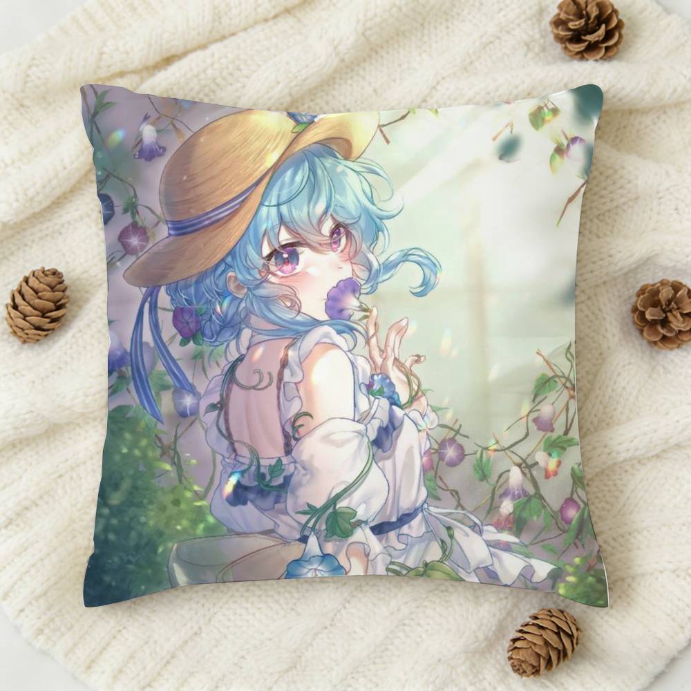Anime BanG Dream Doublesided Printed Square Decorative Cushion Cover for Sofa Living Room Home Decor