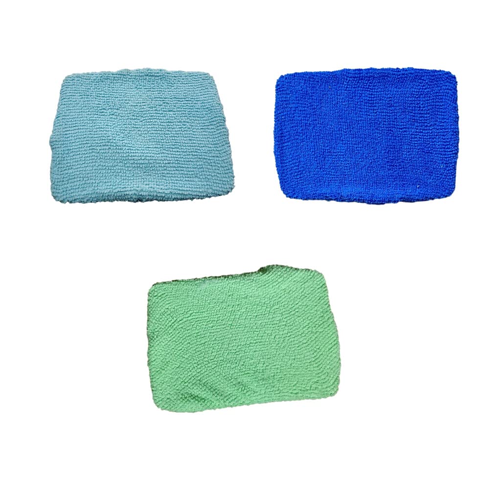 Generic 5pcs Car Window Clean Brush Replacement Pad Windshield Cotton Fitting Hood Inside Car Glass Wiper Cloth Accessories, Green