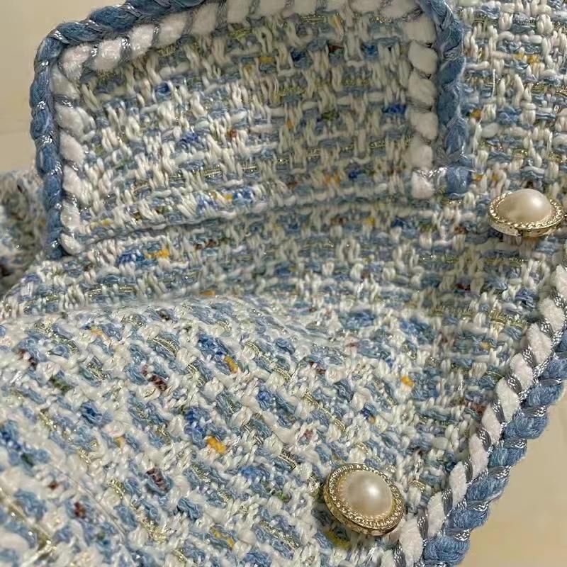 Korejská dámská bílá tvídová základní bunda kabát pro ženy 2022 Oblečení Svrchní oděv Kabát Francouzský styl Oblek Crop Stripe Kawaii OL