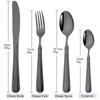 4/8/16/24Pcs Tableware Kitchen Dinner Flatware 304 Stainless Steel Luxury Wheat Ears Dinnerware Set Knife Fork Spoon Cutlery Set