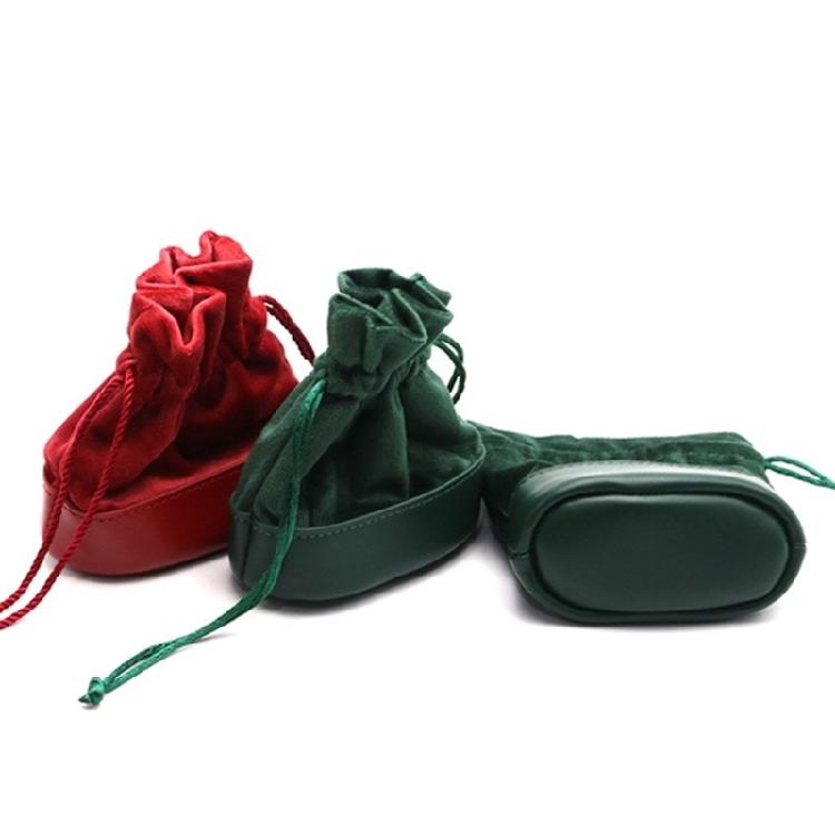 Luxurious Plush Drawstring Organizers Bag Elegant Plush Drawstring Storage Bag for Jewelry and Small Item Organization