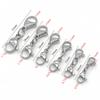 5pcs Stainless Steel Double Lobster Clasp Extender Claw Chain Connector for DIY Bracelet Necklace Chains Jewelry Making Supplies