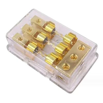 2/3/4 Pozice Držák pojistky AGU pro autorádio 60A Inline balení pojistek AGU pro autorádio Vhodné pro elektroniku, elektrické stroje
