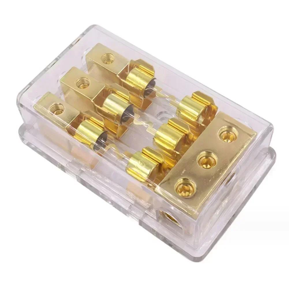 2/3/4 Position Car Audio AGU Fuse Holder 60A Car Audio Inline AGU Fuse Pack Suit For Electronics Electricity Machine Tools 1 TO 2