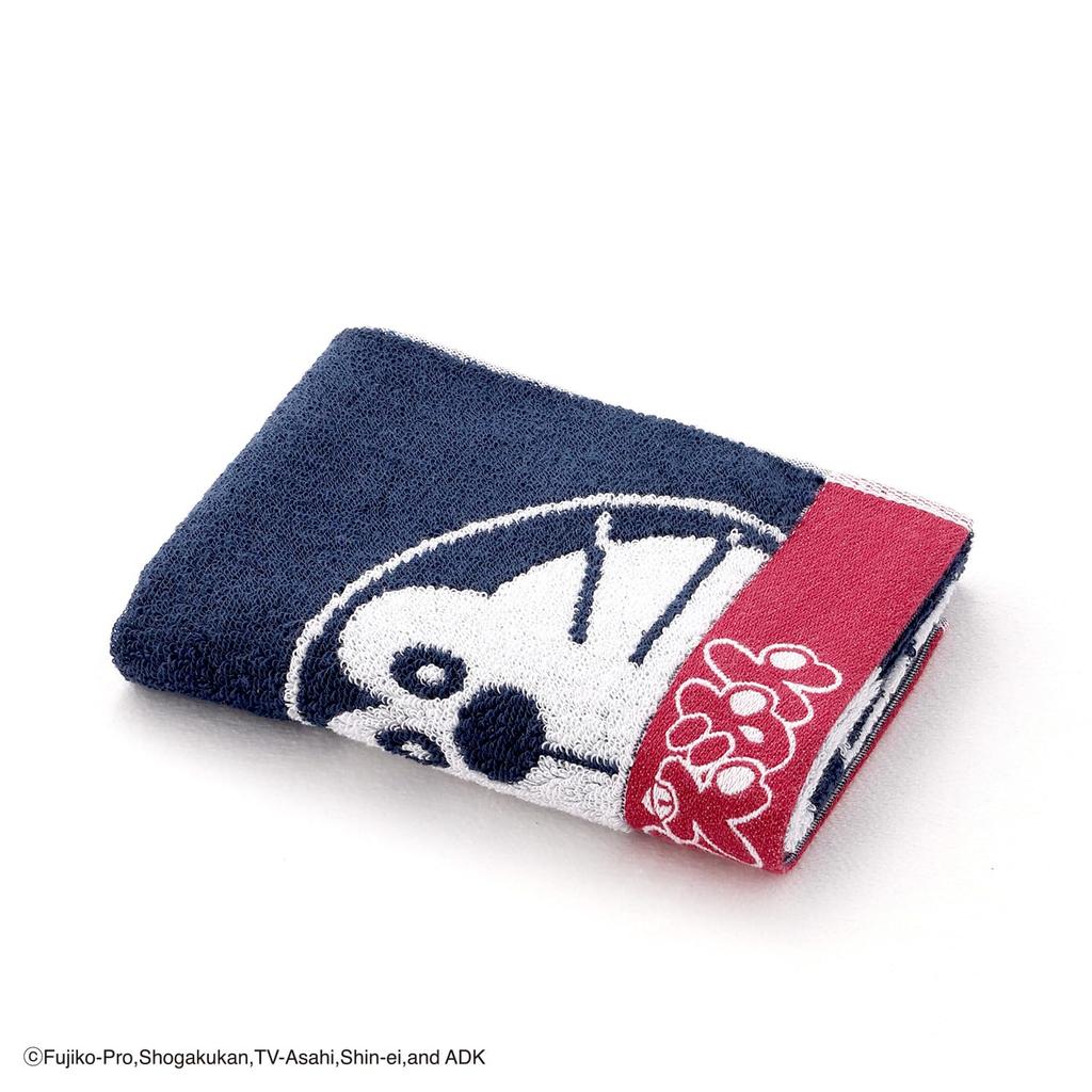 Towel Museum Compact Made in 25 x 70 Doraemon Time Towel, Japan, 100% Cotton, Approx. cm, Travel, Navy, 21-2422120