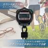 CREPHA Stopwatch Digital Sports Alarm Lap Countdown Timer Black TEV-4013-BK