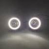 1 Pair 2 Functions Auto LED DRL Daytime Running Light For Mitsubishi ASX 2011-2018 Car Angel Eyes Fog Lamp Foglight