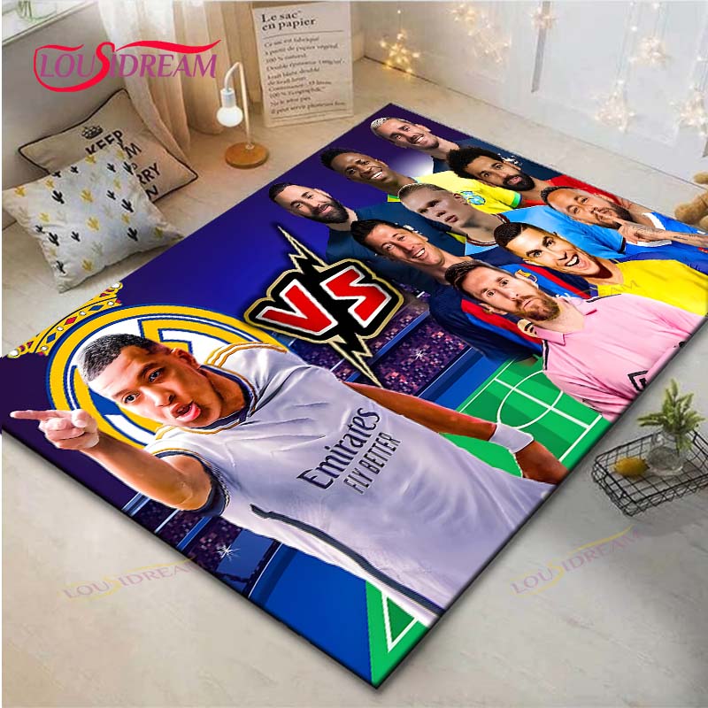Cristiano Ronaldo--Messi-Neymar Print Tapijten Woonkamer Antislip Vloerkleed Kinderkamer Matten Speelmat Groot Tapijt Decor