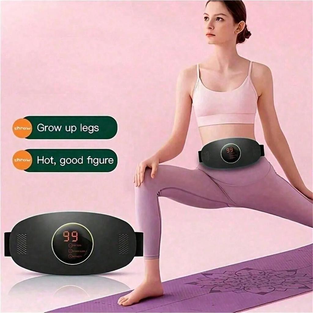 1PC Portable Electric Waist Massager For Abdominal Fitness Training - For Waist, Arms, Hips, Legs And Total Body Exercise
