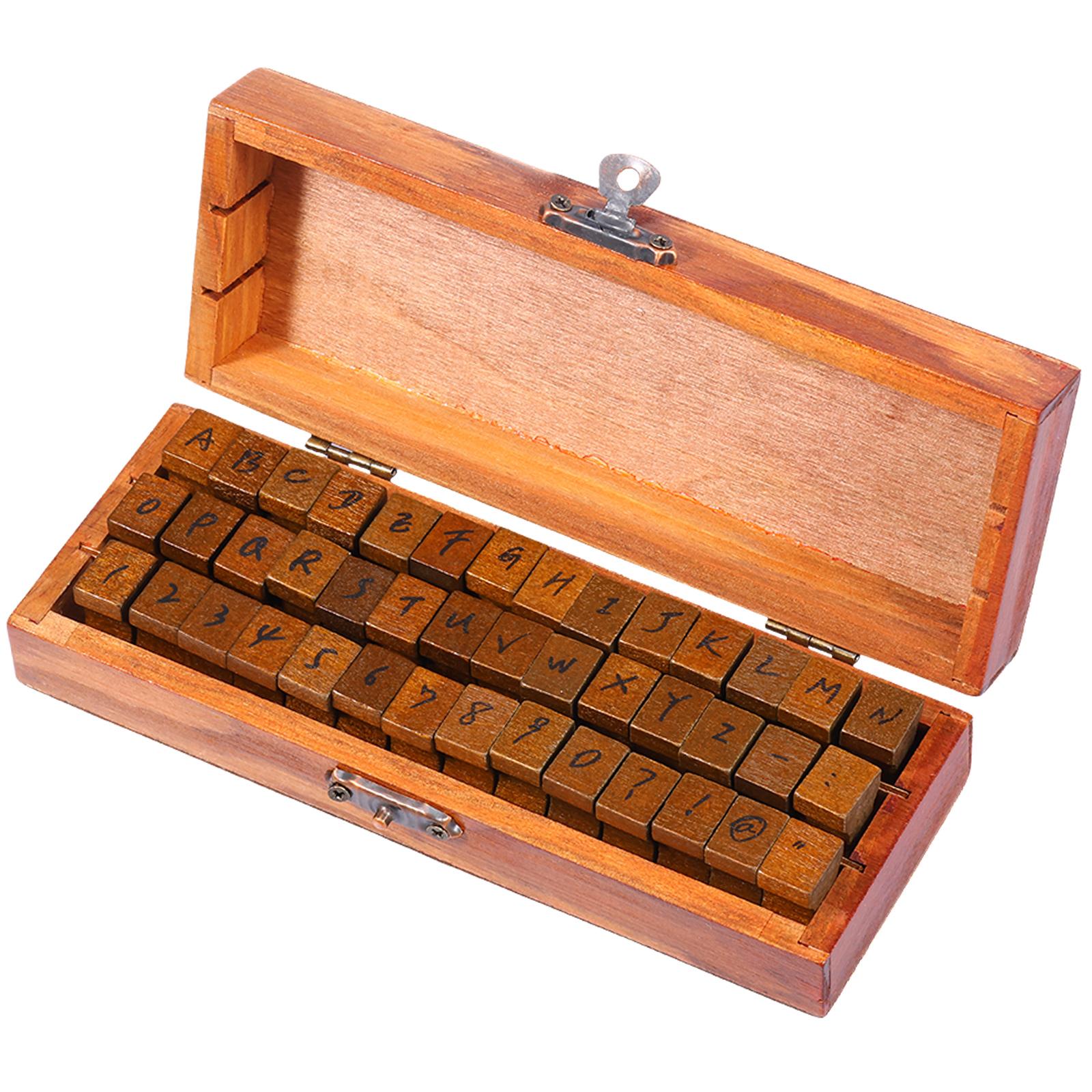 42 шт. Штампы с буквами Дерево и резина Алфавит Цифры Буквы Символы Набор для DIY Творчества Скрапбукинга Открытки