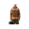 Anta Urban Outdoor Series Letter Loose Hooded Zipper Long Sleeve Waterproof Windproof Warm Jacket Men Jacket Tangerine-Brown Brown 952446603-1