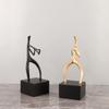 Abstract Geometric Metal Figure Sculpture Art Ornament Entrance Bedroom TV Cabinet Body Crafts Home Decoration High-end Gifts
