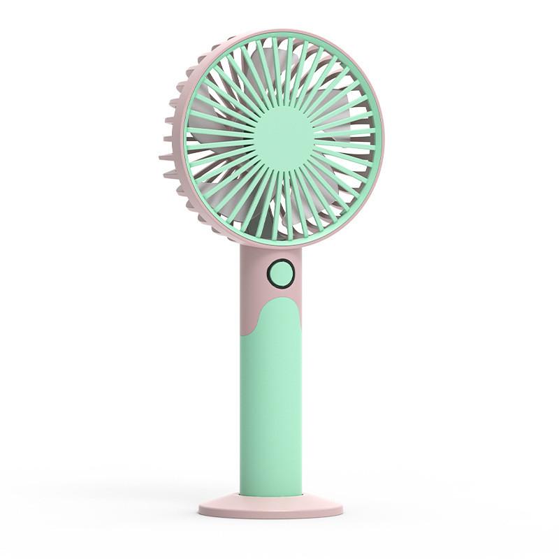 Handheld Fan Usb Rechargeable Portable Desktop Fan With Six Speed Levels For Outdoor Use