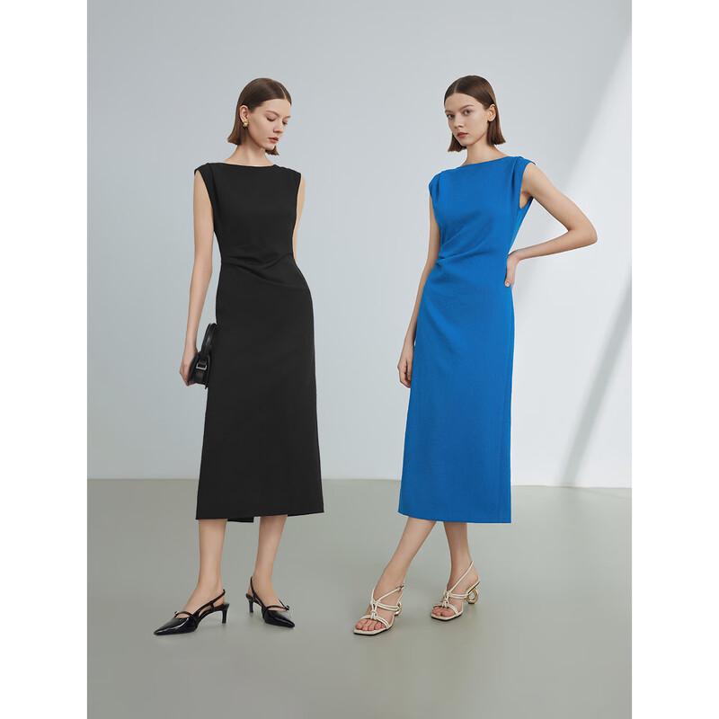 Elegant French Off-Shoulder Ruched Maxi Dress