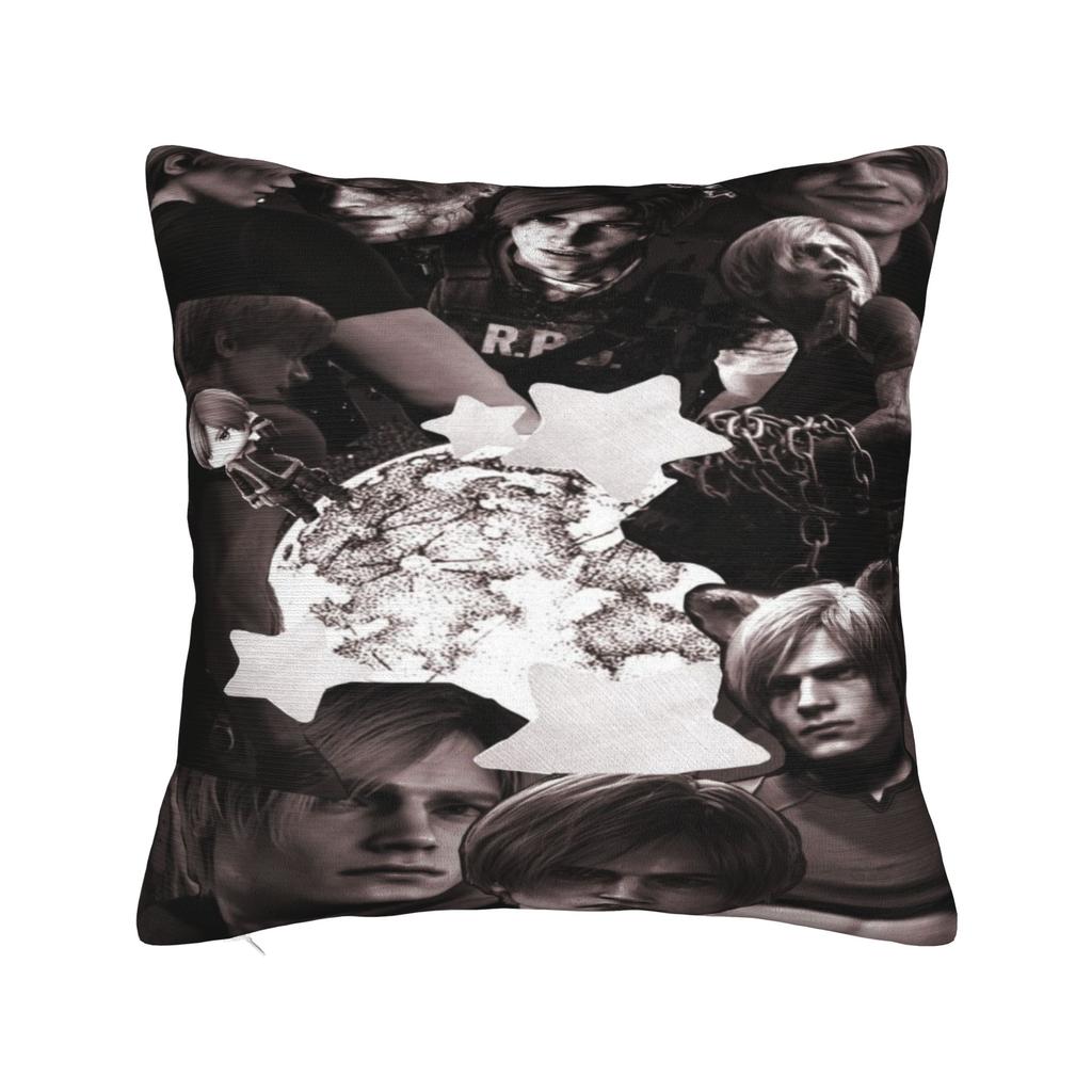Leon Keneddy Residents Evils Printed Pillowcases Cushion Cover Throw Pillow Cover Y2K Car Decorations Square Multi Size