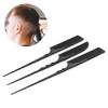 Tail Comb Professional Grade Heat Resistant Hairdressing Styling Salon Combs for All Hair Types Blac