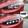 Mazda 3 Axela Headlight Assembly (2014-2019) - Modified Crystal Lens with LED Flowing Turn Signal