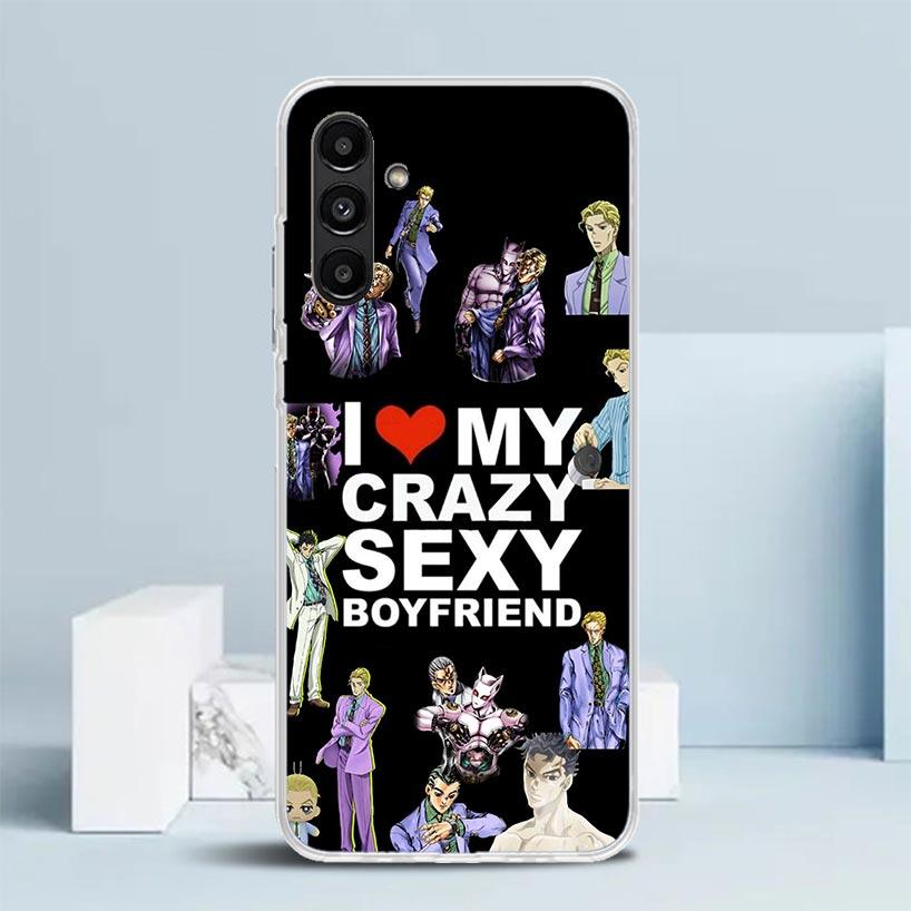 JoJo Kira Yoshikage Killer Queen Cover for Samsung Galaxy A17 A37 A57 A16 A26 A36 A56 A15 A14 A55 Phone Case A13 A53 A25 A35 A24