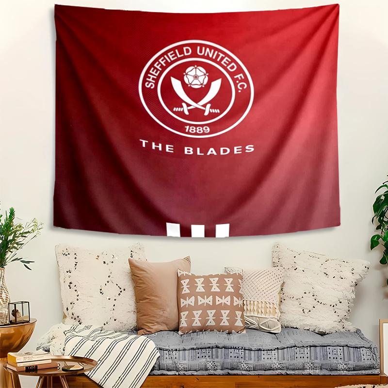 Sheffield United Tapestry Wall Hanging Room Background Cloth Home Decor Beach Mat Yoga Mat Sofa Bed Sheet
