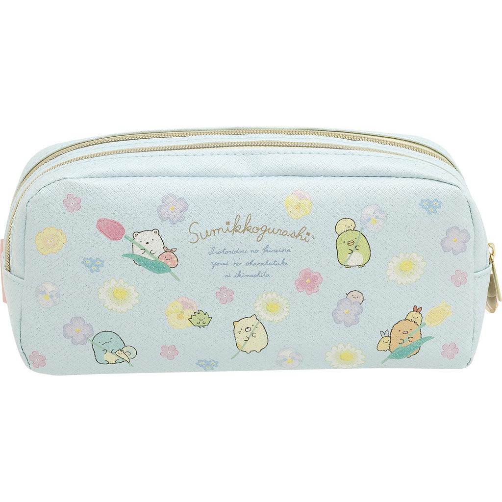 Sumikkogurashi Zasso and Yousei's Flower Garden Twin Zipper Pen Pouch PT11601