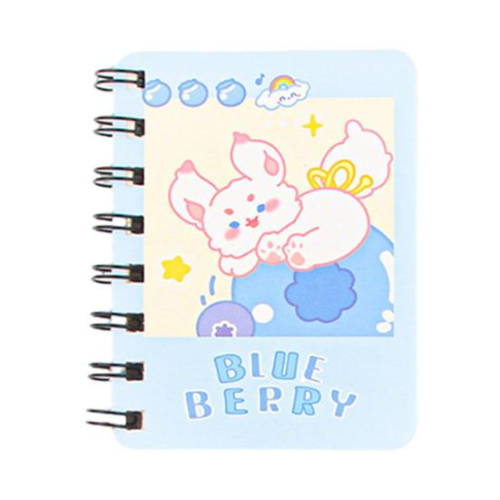 Mini Cartoon Spiral Notebook, 80 Pages Pocket Notebook, Portable Smooth Page Turning Journal for Study Notes
