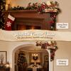 Wooden Material Wooden Christmas Door Frame Ornament Christmas Door Corner Sign  Christmas Holiday