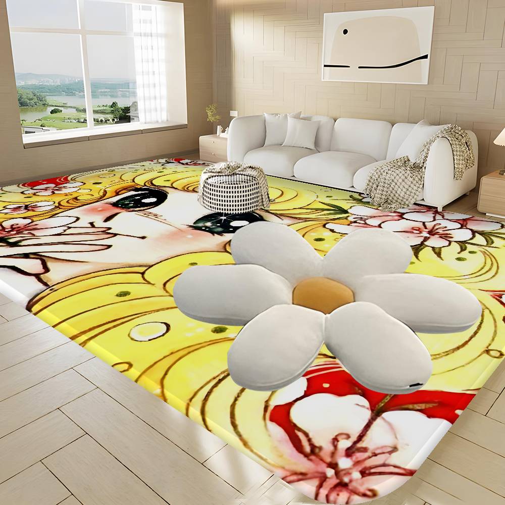 Cartoon Women's Candy Candy Bathroom Mat Anti-slip Absorb Water Long Strip Cushion Bedroon Mat Welcome Doormat